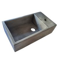 Charcoal Concrete basin / sink 420 x 240 x 115mm High Quality concrete